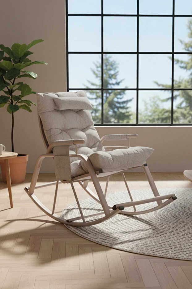 Sallanan Sandalye, Minderli Baba Koltuğu, Metal Tv Koltuğu, Dinlenme Koltuğu, Emzirme Koltuğu